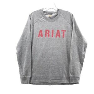 Ariat Gray and Red Button Down Shirt. COPY